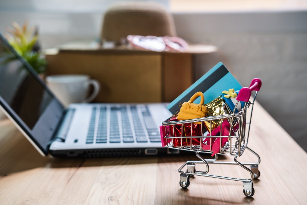 shopping-cart-with-credit-card-and-laptop