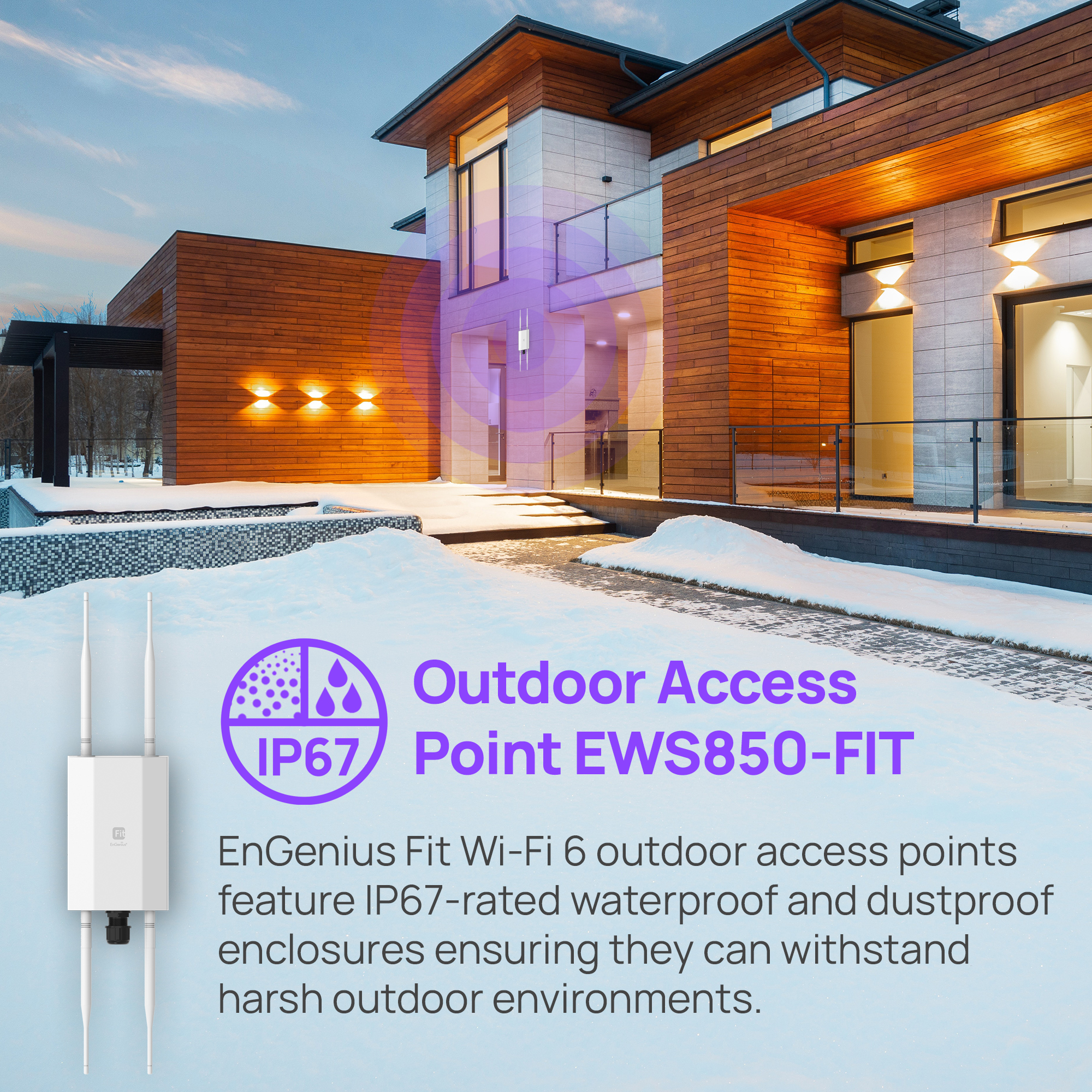 Outdoor Wireless Access Point EWS850-FIT | EnGeniusengeniustech